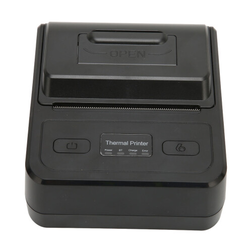 Thermal Label Printer, 80mm, C-Type, 2000mAh Battery, Black