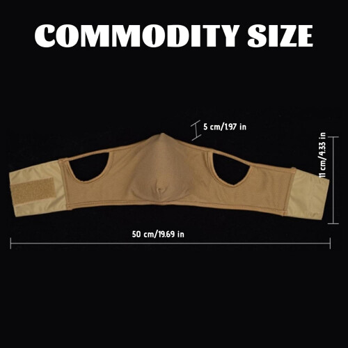 Face Mask Breathable Half Face Mask With Silicone Insert Foldable Shield For Shooting 2