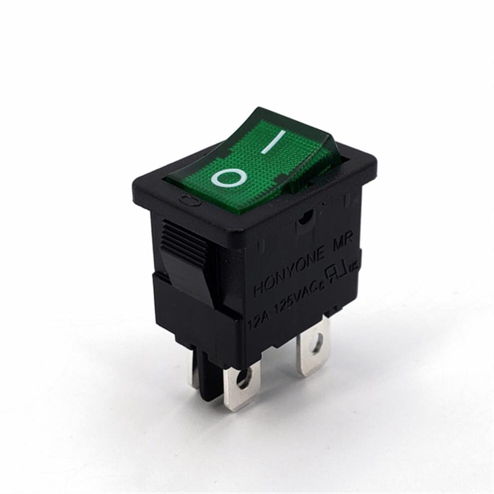 Rocker Switch 5Pcs 15X21mm Mr6b Series 220Vac With Lamp Onoff 4Pin Dpst Mini Rocker Switch 12A 125Vac Zmgxdita Ref: 6264 9382693896186