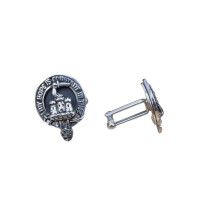 MacDonald of Clanranald Clan Crest Pewter T-Bar Cufflinks