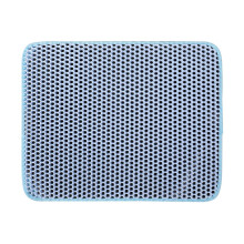 Cat Litter Mat Waterproof Double Layer NonSlip Easy Clean for Less Litter Scatter