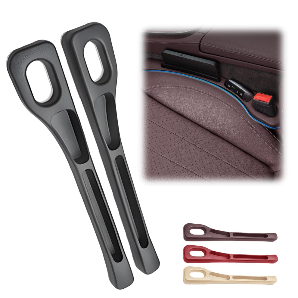 Car Seat Gap Filler 2Pack For Mitsubishi Space Star A00 I 20122019, Leakproof, Keys Phones Wallets, Black 9189345412608