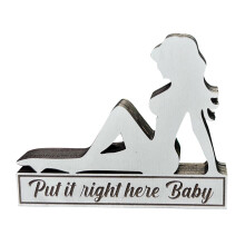 Funny 8 Ball Pocket Marker, Wooden Woman Silhouette Pool Sign, Ball Markers For Marking Pockets, Pool Lovers Gag Gifts
