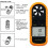 Digital Anemometer, 030m/s Wind Speed Meter 1045C Temperature Tester Anemometro with LCD Backlight Display Anemometer Ref: 2315 5