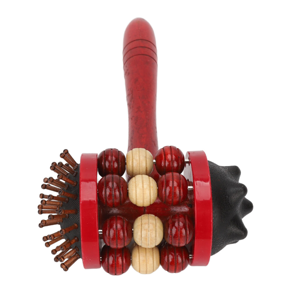 Manual Massage Hammer for Stress Relief & Soreness, Beech Wood
