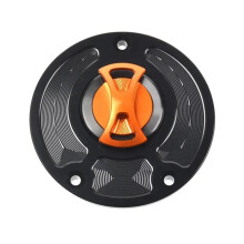 Keyless Motorcycle Fuel Gas Tank Cap Cover Orange for Kawasaki ZX9R 20002003 ZX9RE 20002001 ZX9RF All Years