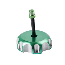 Motorcycle Fuel Tank Cap Aluminum Green for Honda CRF250 CRF450X XR650 Air Leak Prevention