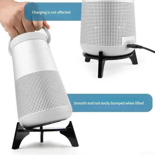 Acrylic Speaker Holder Compatible with Revolve+ Transparent Desktop Mount for Stable Home Audio Setup 2