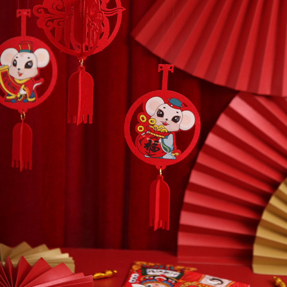 Bright Folding Paper Fan Photography Prop, 54X18cm Red 9321374325126