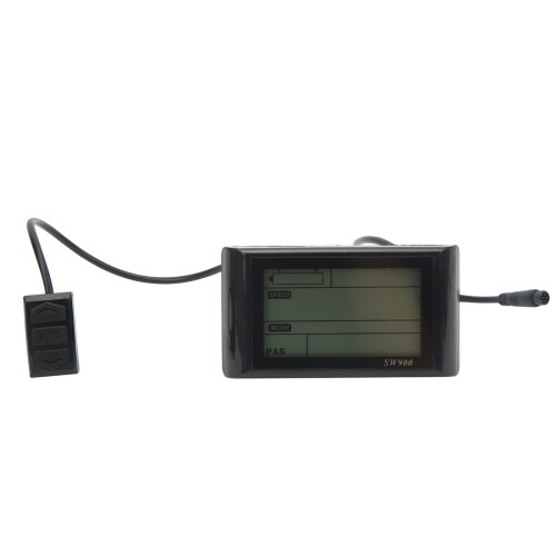 Ηλεκτρική οθόνη LCD για ποδήλατο, μετρητής οθόνης SW900LCD με αδιάβροχη υποδοχή Χαμηλά