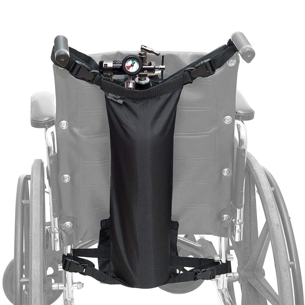 Oxygen Cylinder Bag Backpack Holder For Wheelchair And Walker, Portable Tank For D And E Cylinders, 75x25cm