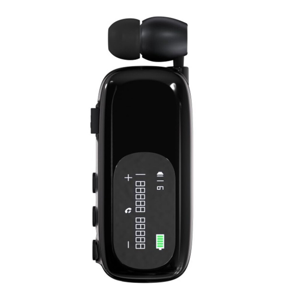 Business Clip Earphone Bluetooth 5.4 Lcd Display Handsfree Wireless Headset Noise Canceling Call 9426802692006