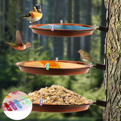 Plastic Bird Feeder Double Deck Design for Garden Wildlife 2