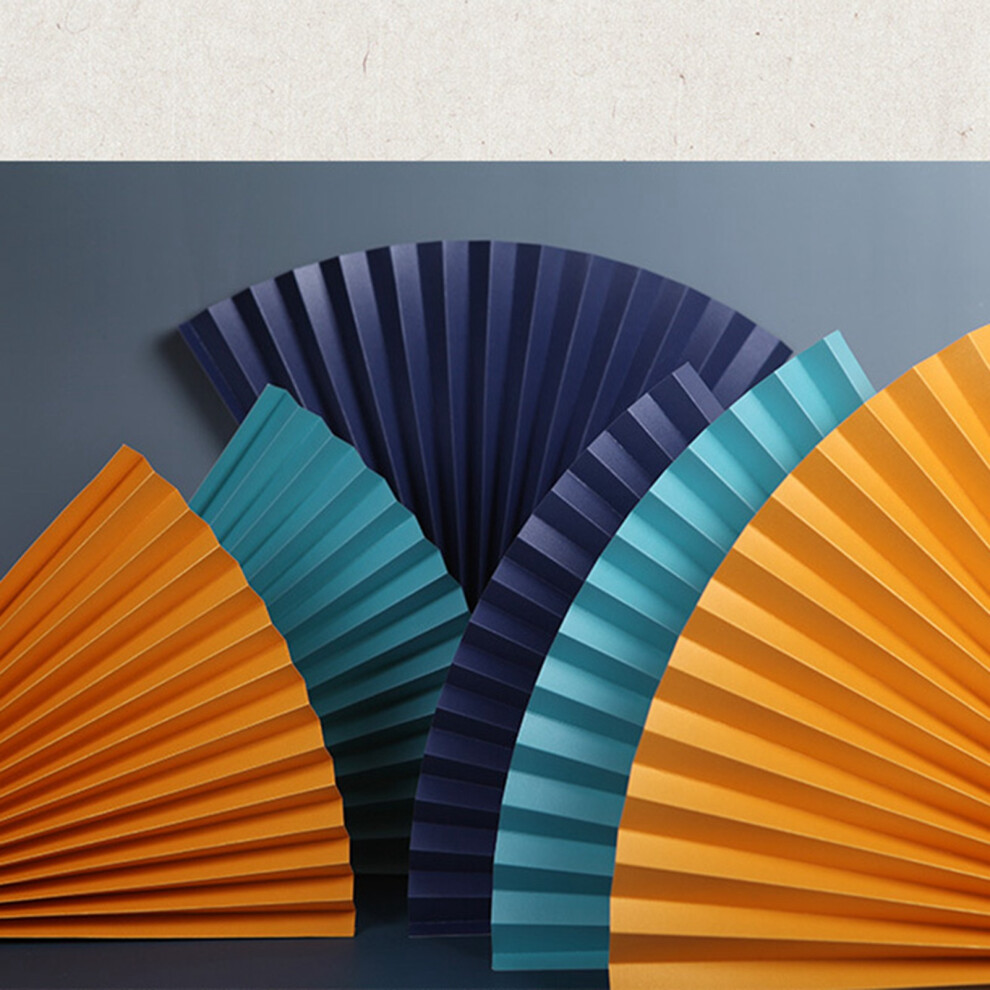 Folding Paper Fan Photography Prop 54X18cm For Photo Shoots Gold 3051374326408