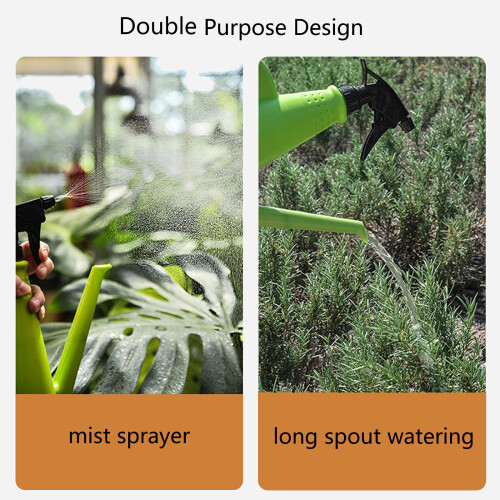 360 Rotating Nozzle Watering Can Compact Size For Indoor-Green 1