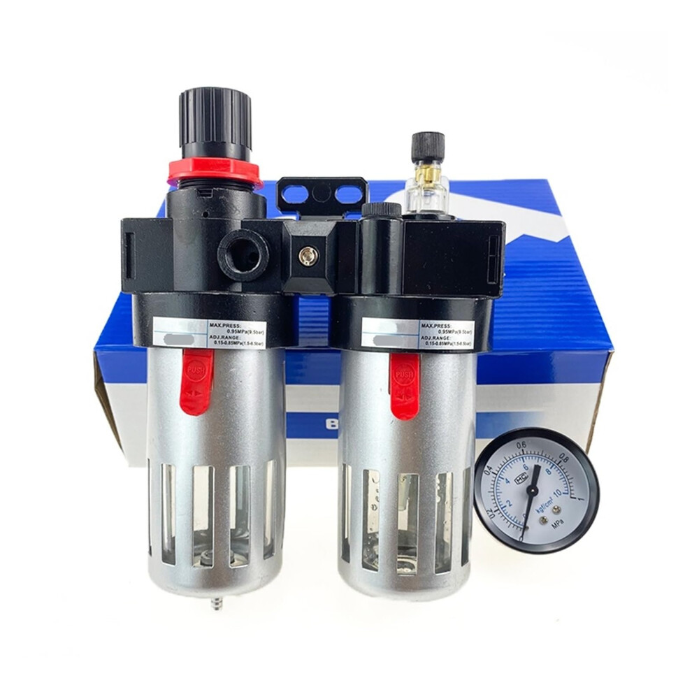 Bfc2000 Bfc3000 Bfc4000 Oilwater Separator Filter Regulator Frl Combination For Air Compressor 1/4 3/8 1/2 Inch Plastic 9189345413315