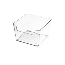 Durable Transparent Plastic Drawer Storage Divid Box, Small Square