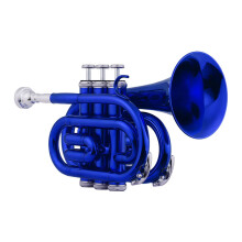 Mini-Taschentrompete Bb Flaches Blasinstrument aus