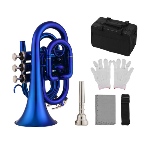 Mini-Taschentrompete Bb Flaches Blasinstrument aus 1