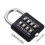 Gym Padlock with Code, Small Combination Lock 8/10 Digits, Students Toolbox Button Combination Security Padlock, Practical Gift 4