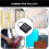 Gym Padlock with Code, Small Combination Lock 8/10 Digits, Students Toolbox Button Combination Security Padlock, Practical Gift 3