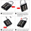 Gym Padlock with Code, Small Combination Lock 8/10 Digits, Students Toolbox Button Combination Security Padlock, Practical Gift 5
