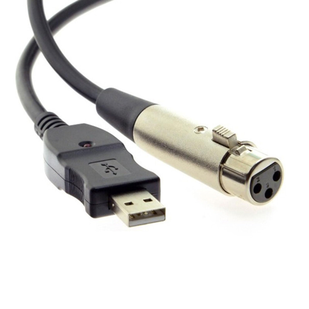 Usb To 3Pin Adapter Cable 300Cm Length Male To Female Pro Audio Cord For Podcasts And Live Streaming 9426802692563
