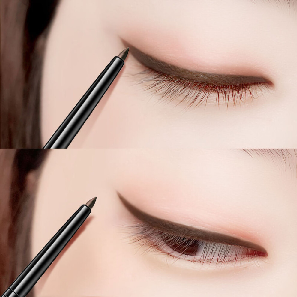 Black Waterproof Eyeliner Pencil, Sweatproof, No Smudge, Long-Lasting