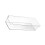 Transparent Plastic Drawer Storage Box 8.8oz Large Rectangle Dividers 3
