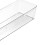 Transparent Plastic Drawer Storage Box 8.8oz Large Rectangle Dividers 4