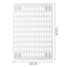 Weißer Steckplatten-Wandorganizer, Selbstklebendes, bohrfreies Display-Panel