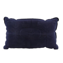 Doublesided Flocking Pillow Inflatable Portable Foldable Pillow for Camping/Traveling/Office blue Ref: 8851