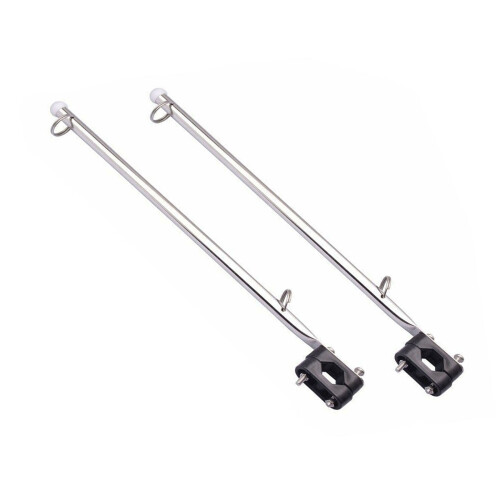 Customizable Metal Watercraft Flagpole-2 extended versions