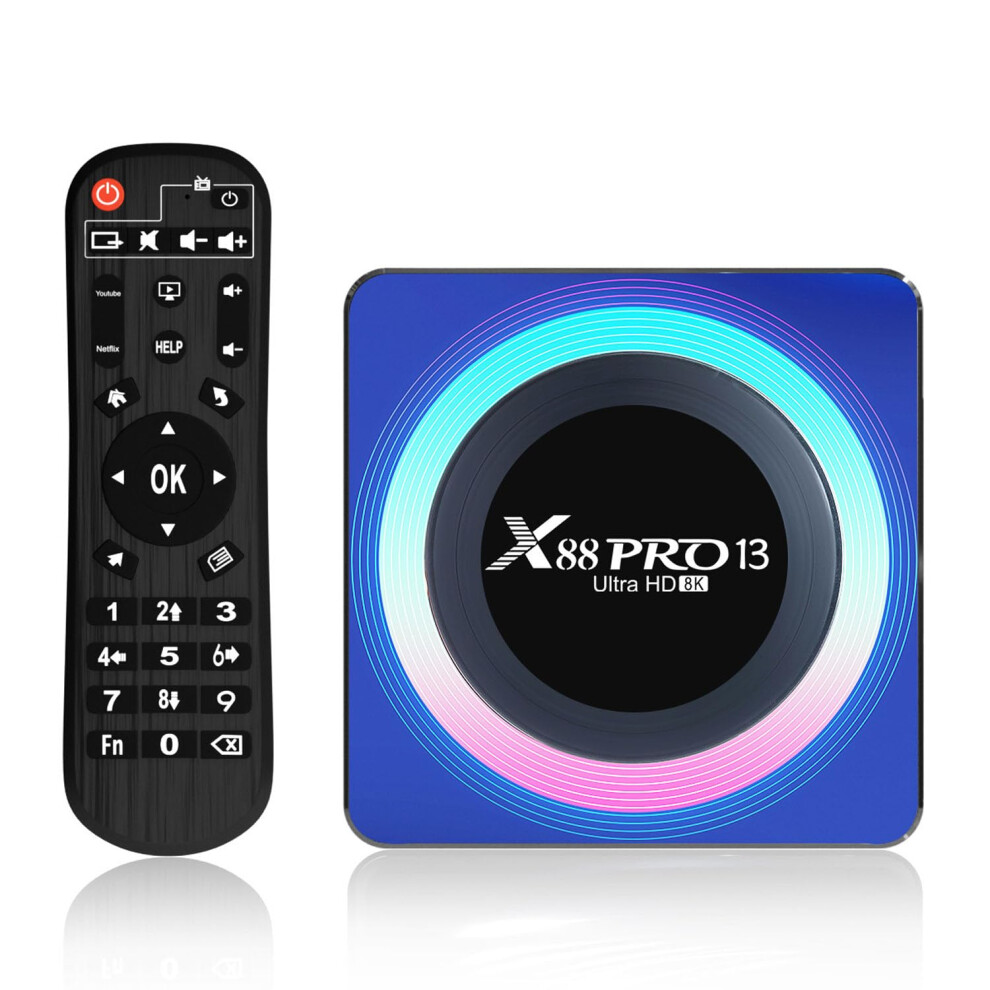 Android Tv Box Android 13.0 4Gb Ram 128Gb Rom Rk3528 Quadcore 64Bit Cortexa53 4K Hd Wifi 6 Dualband 2.4G/5G Bt 5.0 9426802693393