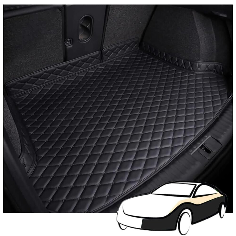 Car Leather Boot Mats For Bmw X3 (G45) Tailored Trunk Cargo Tray Liners Antiscratch Protector, Black 9347817213300