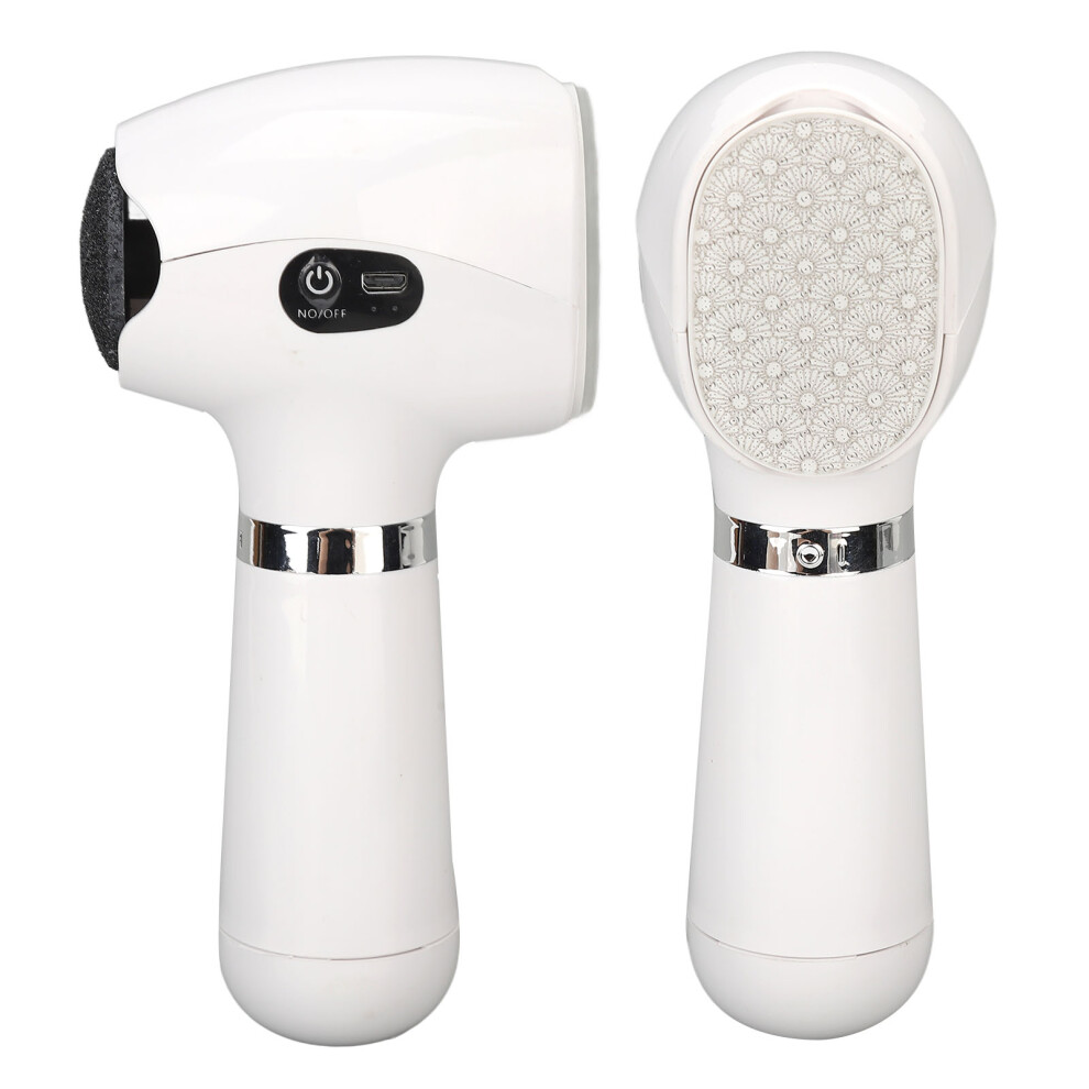 White Electric Foot File Nano Glass Callus Remover, 1200Mah,