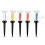Golf Tees 5 Pack Unbreakable 90mm Base Driver Training Accessory Holder Set 1
