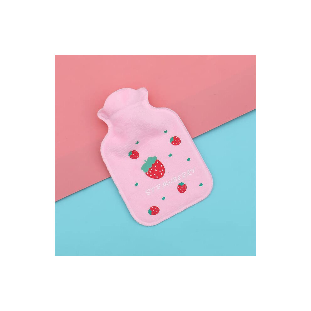 Hot Water Bottle With Plush Cloth Cover, Large Rubber Bag, Tummy Warmer, Safe Heat Therapy, Cold Or Warm