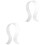 2Pièces Crochets Casque Transparent Compact Pour Usage 3
