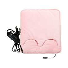Electric Foot Warmer With USB Adjustable Temperature, Heated Socks, Winter Quick Heating, For Office Dorm Pink