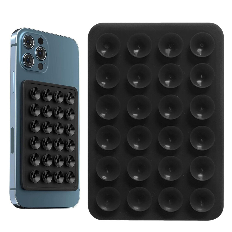 Silicone Suction Cup Phone Holders,Strong Adhesion Holder For All Cellphones 2Pcs Black 9382693899385