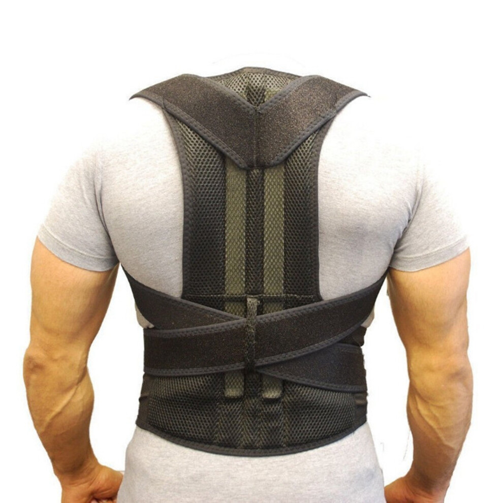 High Elasticity Breathable Posture Corrector Back Brace XXL for Home Office School