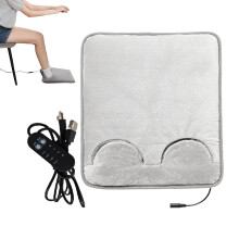 Electric Foot Warmer Winter Fast Heating Pad For Feet Auto Shut Off USB Pouch Abdomen Leg Cramps Full Body Ash