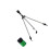 Lawn Sprinkler Tripod Mount With Interchangeable Nozzle For 1