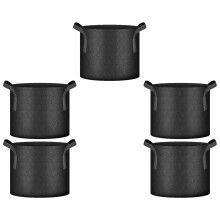 5 stuks stoffen kweekzakken verdikte niet-geweven-7 gallons