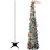 2Pcs Pet Plastic Telescopic Silver Christmas Tree for Party Home Decor 2