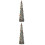 2Pcs Pet Plastic Telescopic Silver Christmas Tree for Party Home Decor 6