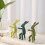 Stable Rabbit Shape Plant Support Plastic Garden Stake Windproof 5