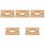 5Pcs Easy Clean Orange Dumpling Press Mold for Use 4
