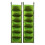 Hanging Planter Set Of 2 Multiple Pocket Vertical Wall-Green 1